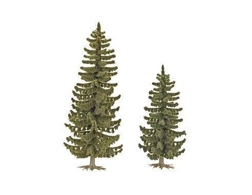 BUSCH 6133 ALBERI  PINI 2 PEZZI 90 e 120 mm Modellino