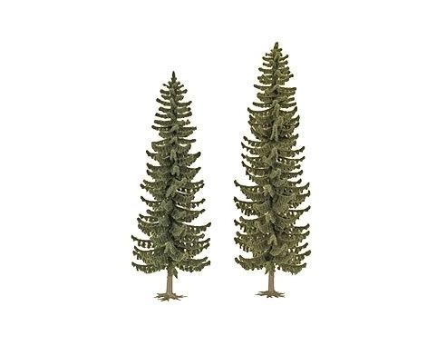 BUSCH 6134 ALBERI PINI 2 PEZZI 170 e 195 mm Modellino