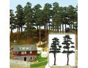 BUSCH 6141 ALBERI PINI 2 PEZZI 130/145 mm Modellino