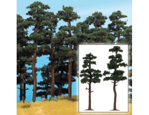 BUSCH 6142 ALBERI PINI 2 PEZZI 145/160 mm Modellino