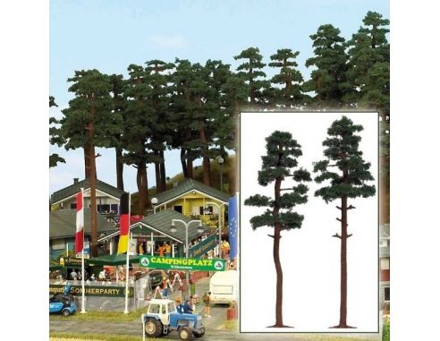 BUSCH 6143 ALBERI PINI 2 PEZZI 185/195 mm Modellino