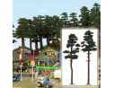 BUSCH 6143 ALBERI PINI 2 PEZZI 185/195 mm Modellino