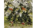 BUSCH 6392 ALBERI 25 PEZZI E FUNGHI  HO Modellino