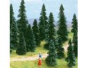 BUSCH 6405 ALBERI SENZA BASE 10 PEZZI ASSORTITI HO Modellino