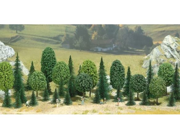 BUSCH 6490 ALBERI 35 PEZZI ASSORTITI HO Modellino