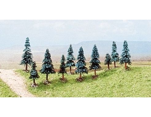 BUSCH 6509 ALBERI  10 PEZZI ASSORTITI N Modellino