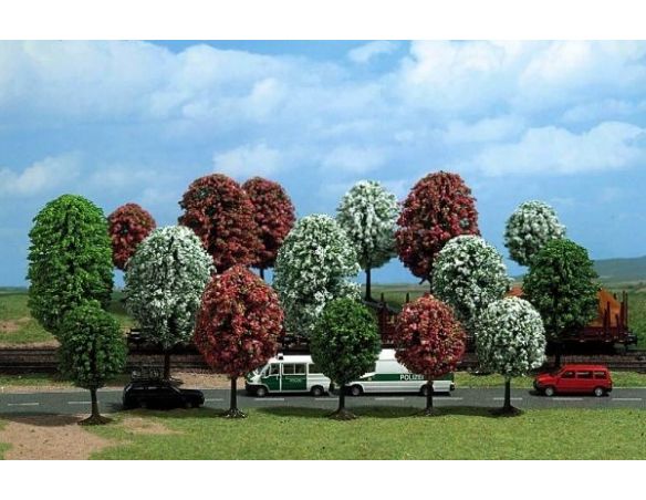 BUSCH 6584 ALBERI 18 PEZZI ASSORTITI mm. 40/70   N Modellino