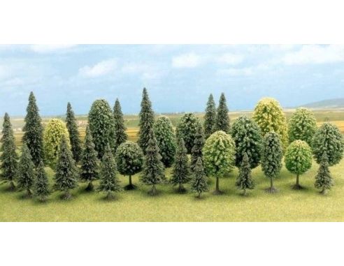 BUSCH 6589 ALBERI 30 PEZZI ASSORTITI N Modellino