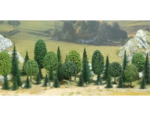 BUSCH 6590 ALBERI 35 PEZZI ASSORTITI N Modellino