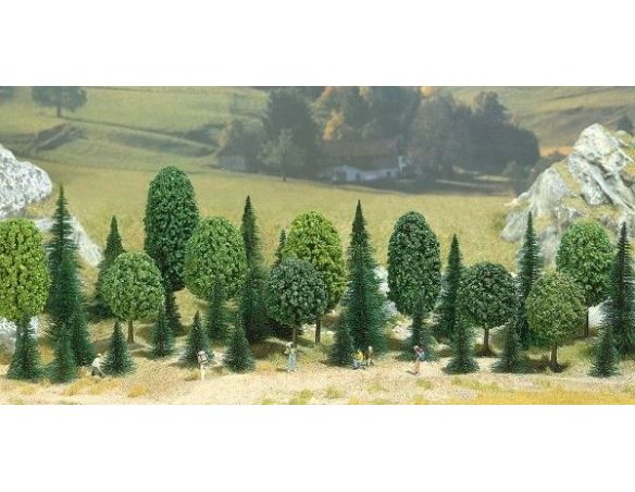 BUSCH 6590 ALBERI 35 PEZZI ASSORTITI N Modellino