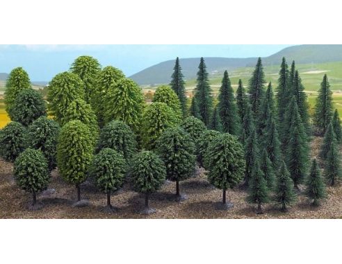 BUSCH 6591 ALBERI 30 PEZZI ASSORTITI N Modellino