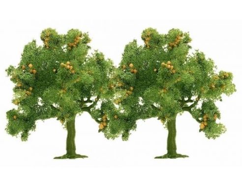 BUSCH 6628 ALBERI 2 PEZZI mm 45  N Modellino