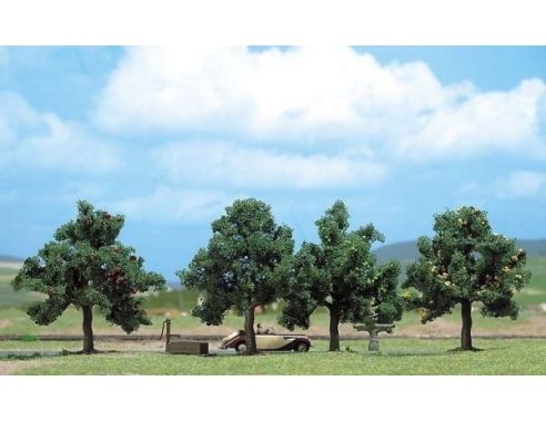 BUSCH 6641 ALBERI 4 PEZZI mm 75  HO Modellino