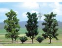 BUSCH 6751 ALBERI 3 PEZZI mm 150  HO Modellino