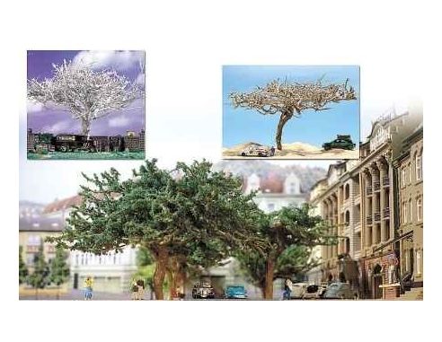 BUSCH 6802 ALBERI SECCHI TROPICALI  HO Modellino