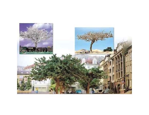 BUSCH 6802 ALBERI SECCHI TROPICALI  HO Modellino