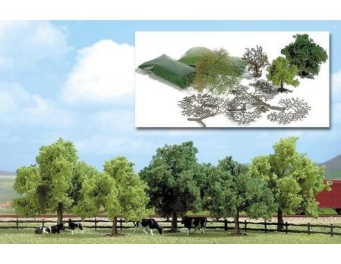 BUSCH 6807 ALBERI DA COSTRUIRE 5 PEZZI HO Modellino