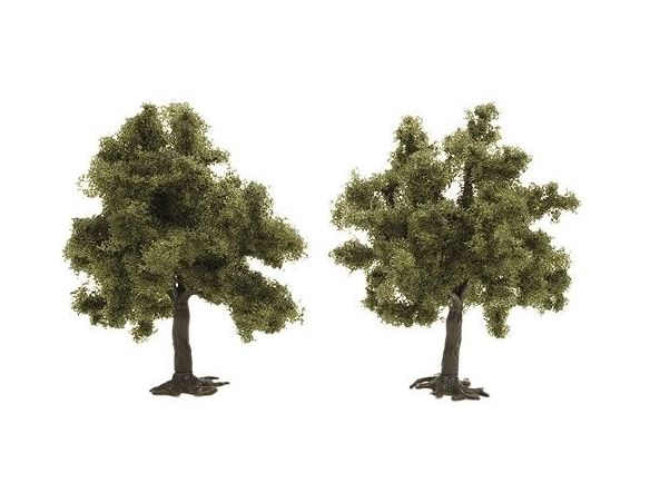 BUSCH 6847 ALBERI 2 PEZZI mm 75  HO Modellino