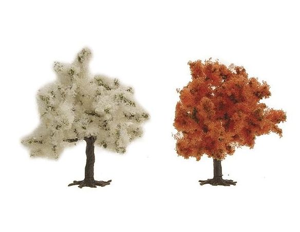 BUSCH 6853 ALBERI 2 PEZZI mm 95  HO Modellino