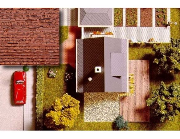 BUSCH 7039 FOGLI DECORATIVI   2 PEZZI mm 210x148  HO Modellino