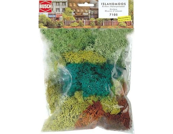 BUSCH 7105 LICHENE COLORI MISTI Modellino