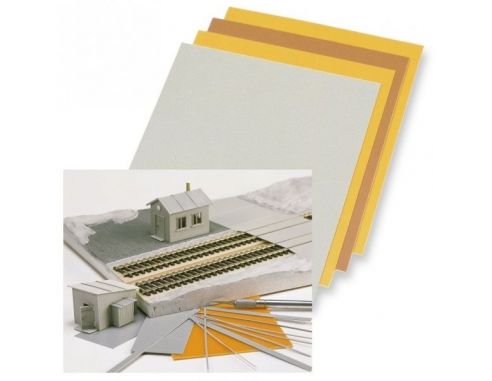 BUSCH 7203 FOGLI IN PLASTICA RIGIDA 4 PEZZI mm  250X200 Modellino