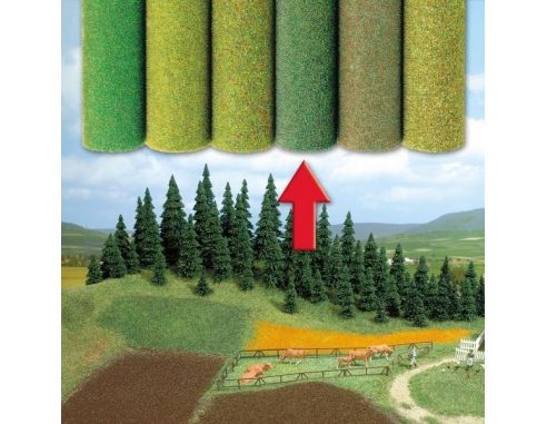 BUSCH 7223 TAPPETO ERBOSO VERDE CHIARO cm.100x80 Modellino
