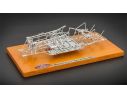 CMC CMC122 MASERATI BIRDCAGE SPACE FRAME C/BASE IN LEGNO 1:18 Modellino