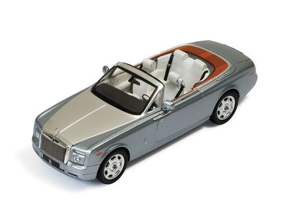 Ixo model MOC165 ROLLS ROYCE PHANTOM DROPHEAD COUPE' OPEN 2009 LIGHT GREY 1:43 Modellino