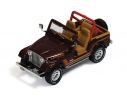 Ixo model CLC189 JEEP C7 LAREDO 1986 DARK BROWN W/BEIGE INTERIORS 1:43 Modellino