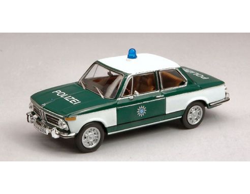 Ixo model CLC255 BMW 2002 1972 POLIZEI 1:43 Modellino