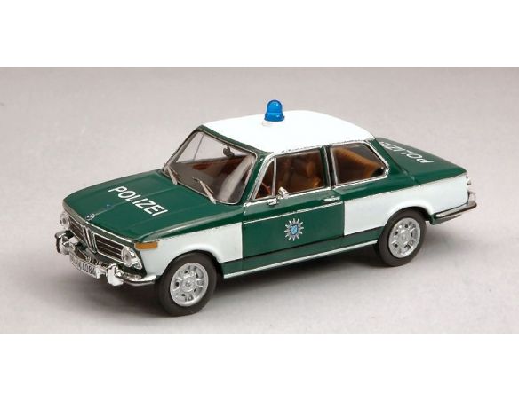 Ixo model CLC255 BMW 2002 1972 POLIZEI 1:43 Modellino
