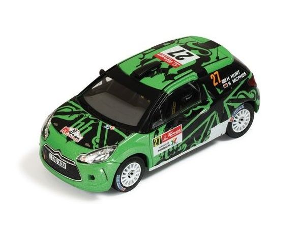 Ixo model RAM461 CITROEN DS3 R3 N.27 35th PORTUGAL IRC 2011 HUNT-MARSHALL 1:43 Modellino