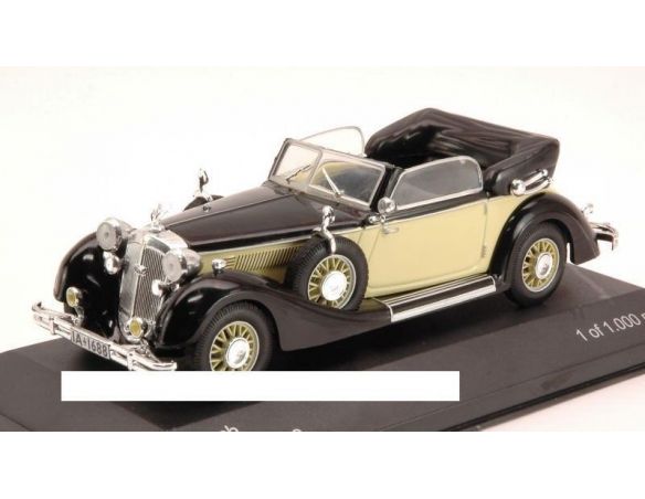 White Box WB068 HORCH 853A 1938 BLACK/BEIGE 1:43 Modellino