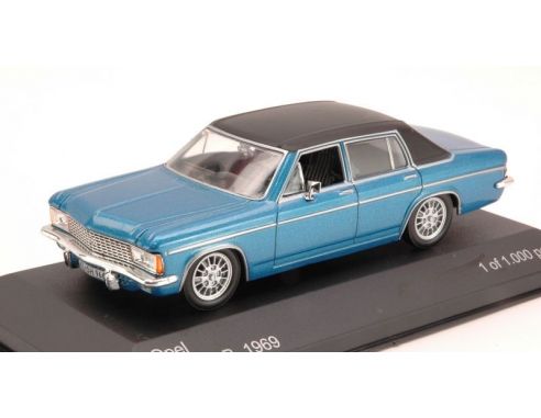 White Box WB067 OPEL ADMIRAL B 1969 BLU/BLACK 1:43 Modellino