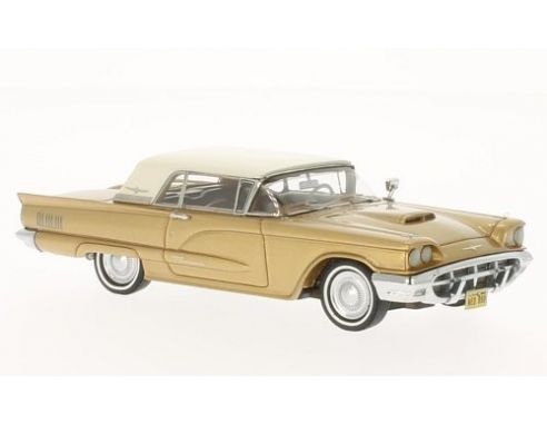 Neo Scale Models NEO45990 FORD THUNDERBIRD HARDTOP 1966 GOLD/WHITE 1:43 Modellino