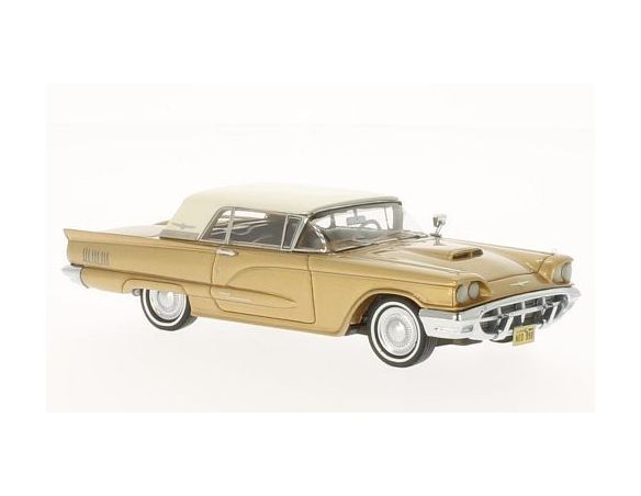 Neo Scale Models NEO45990 FORD THUNDERBIRD HARDTOP 1966 GOLD/WHITE 1:43 Modellino