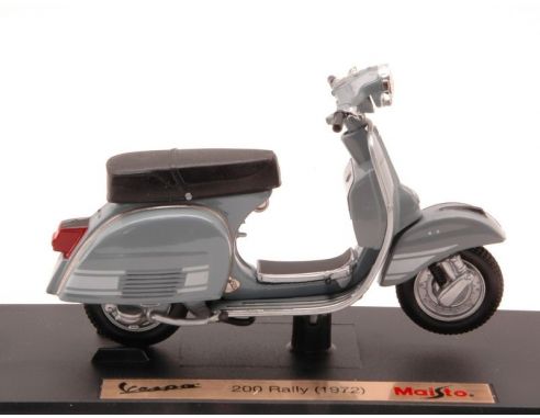 Maisto MI4275G VESPA 200 RALLY 1972 CINDER-BLUE 1:18 Modellino
