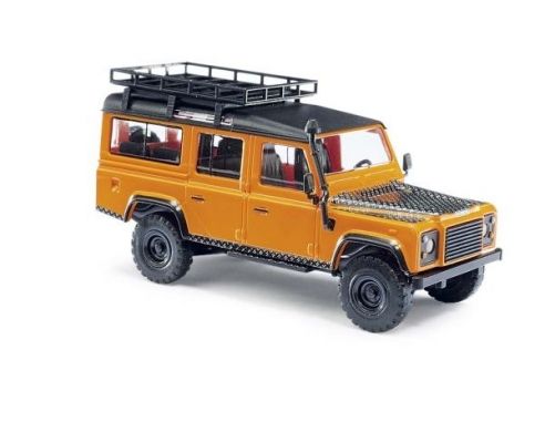 BUSCH 50323 LAND ROVER DEFENDER ORANGE Modellino