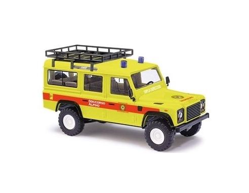 BUSCH 50385 LAND ROVER DEFENDER SOCCORSO ALPINO ITALIANO Modellino