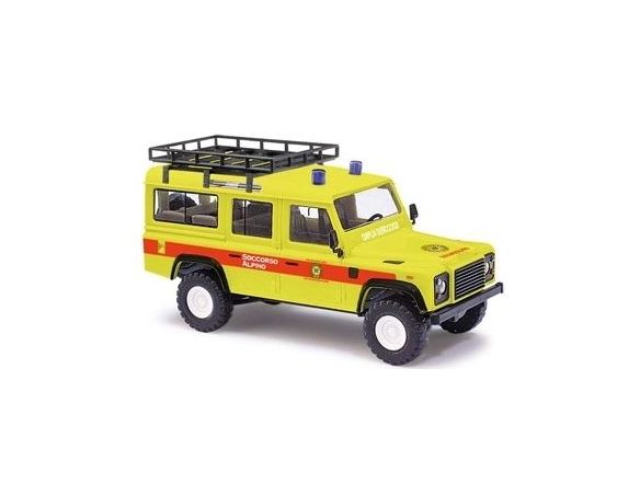 BUSCH 50385 LAND ROVER DEFENDER SOCCORSO ALPINO ITALIANO Modellino