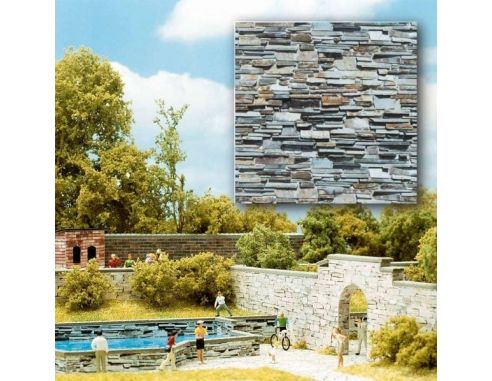 BUSCH 7421 RIVESTIMENTI DECORATIVI  2 FOGLI mm 210x148 Modellino