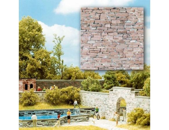 BUSCH 7423 RIVESTIMENTI DECORATIVI 2 FOGLI mm 210x148 Modellino