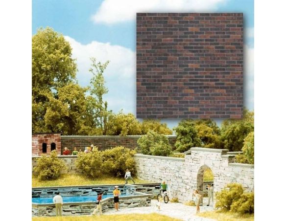 BUSCH 7424 RIVESTIMENTI DECORATIVI  2 FOGLI mm 210x148 Modellino