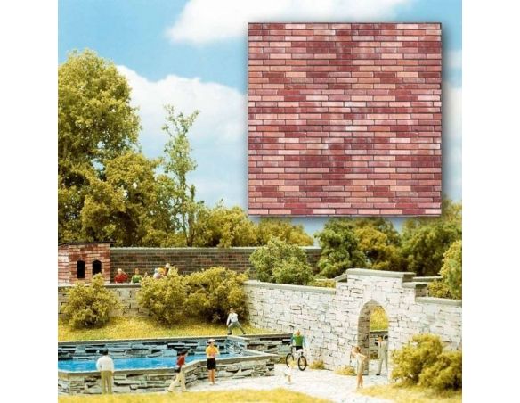 BUSCH 7425 RIVESTIMENTI DECORATIVI 2 FOGLI mm 210x148 Modellino