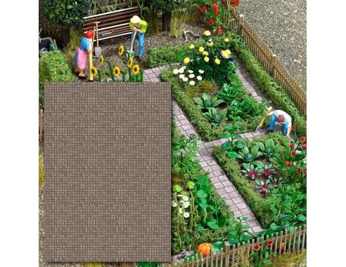 BUSCH 7427 RIVESTIMENTI DECORATIVI PIASTRELLE 2 FOGLI mm 210 x 148 Modellino