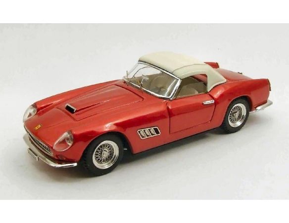 Art Model AM0245 FERRARI 250 CALIFORNIA STRADALE USA 1959 W/CAPOTE WHITE RED MET.1:43 Modellino