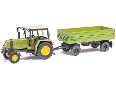 BUSCH 95006 HW 80 TRATTORE CON RIMORCHIO Modellino