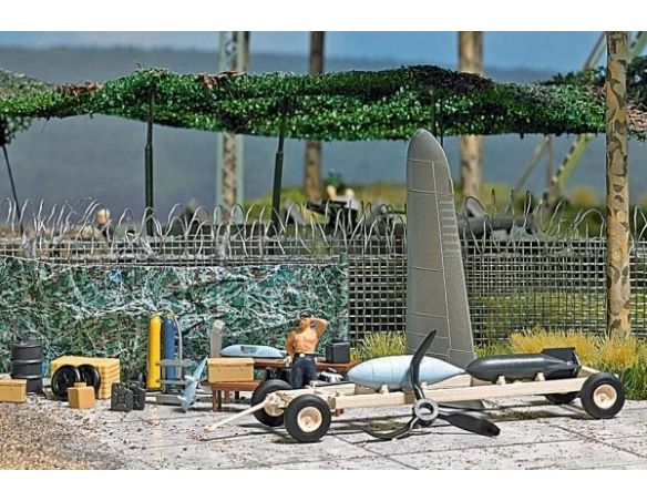 BUSCH 9632 ACCESSORI PER BASE MILITARE HO Modellino