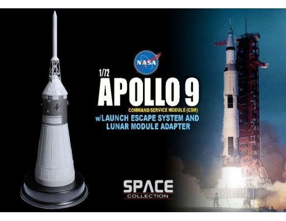 DRAGON SPACE COLLECTION 50379 APOLLO 9 COMMAND SERVICE MODULE (CSM) Modellino